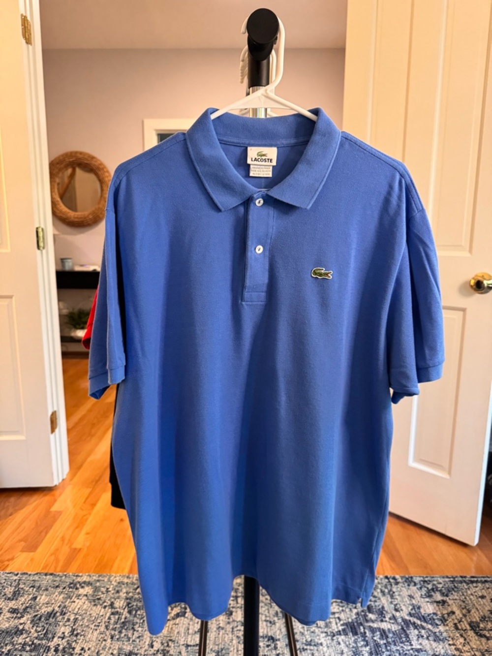 Lacoste Men's Classic Polo Shirt - Light Blue - Size EU7 (XL)